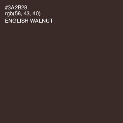 #3A2B28 - English Walnut Color Image